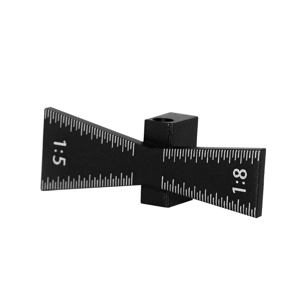 Dovetail Joint Aluminum Alloy Marking Template 1:5 1:8 Wooden Hinge Gauge with Hinge Gauge Guide Tool