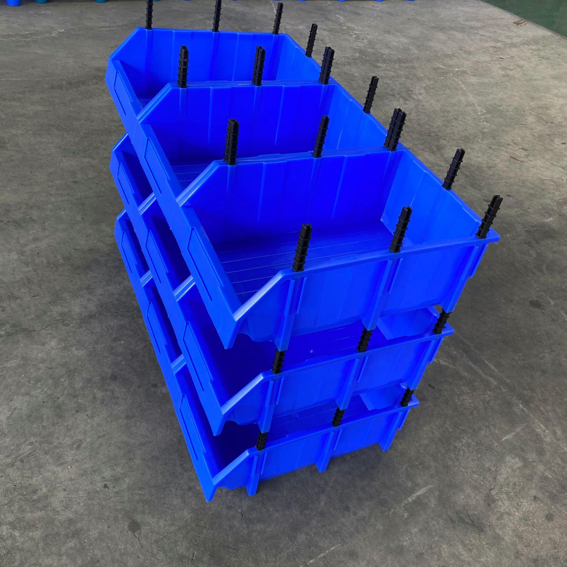 厂家供应广西南宁五金螺丝盒 斜口塑料盒 组合式零件盒电子元件盒