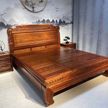 WT9P中式床实木床1.8双人床主卧雕花1.5m卧室新款2米古典仿古中式
