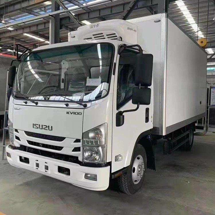 国六庆铃五十铃kv100冷藏车4.2米 合资120匹马力发动机3.