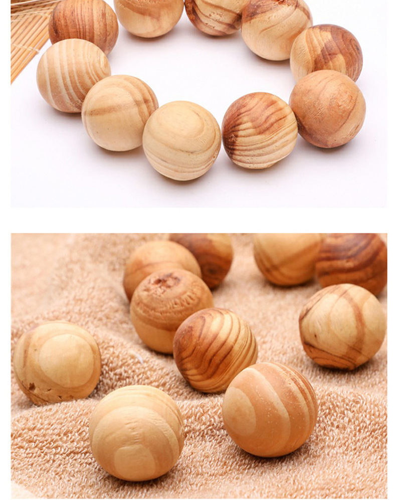 木质樟脑球 批发居家樟脑丸 香熏木球 香樟木珠 樟木球 5个装