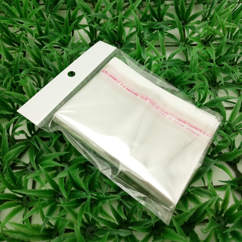 白色卡头袋 opp透明自粘袋 饰品玩具家具用品包装塑料袋 封口袋