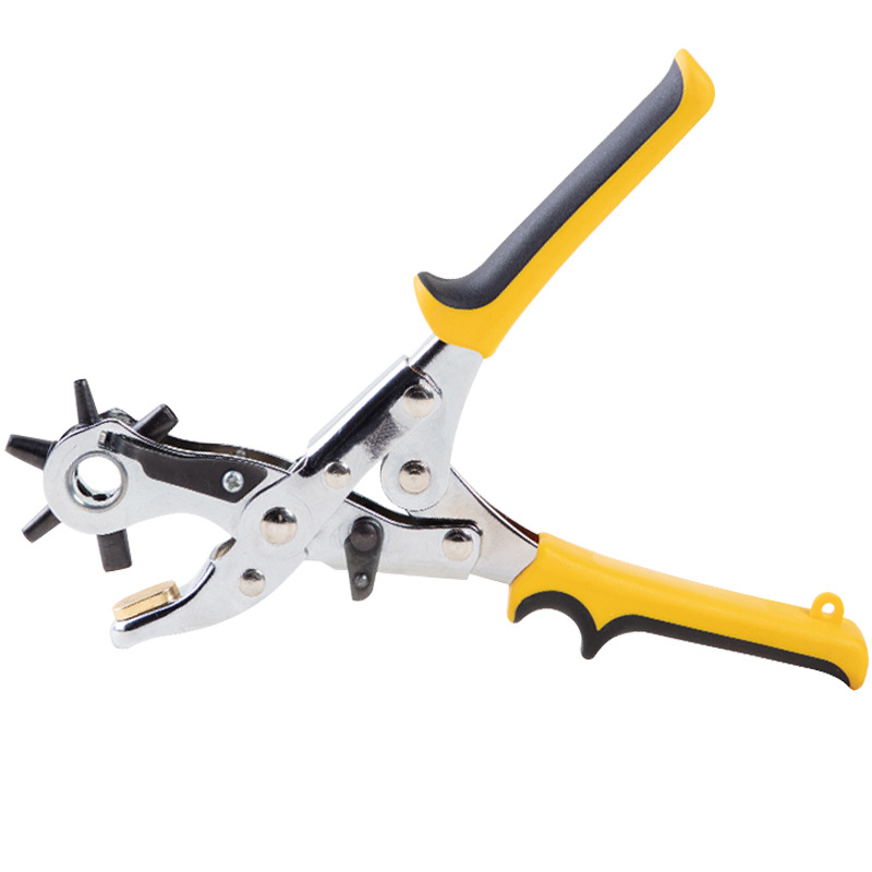 得力1919皮带打孔器多功能家用腰带打孔钳裤带表带手表打眼打洞器