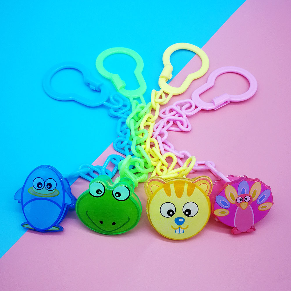 Teether Rope Buckle Baby Pacifier Chain Pacifier Clip Plastic Mouth Toy Chain Cartoon Plastic Pacifier Accessories