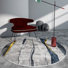 圆形地毯简约地垫电脑椅吊篮衣帽间家用房间梳妆台地垫可水洗批发