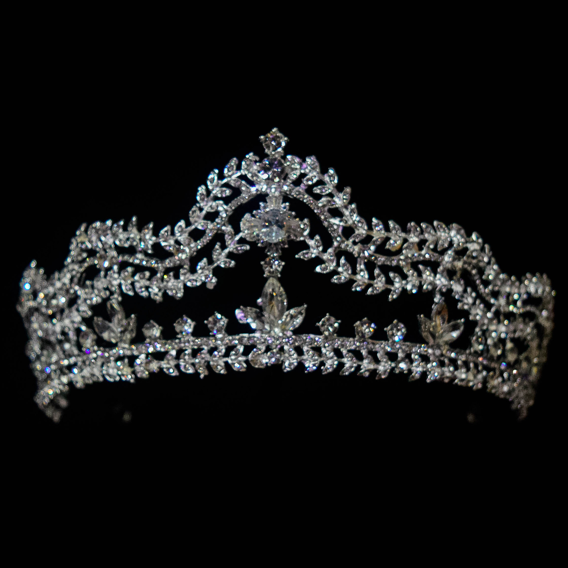 新品复古欧式奢华锆石超闪皇冠新娘头饰婚纱礼服影楼拍摄配饰批发