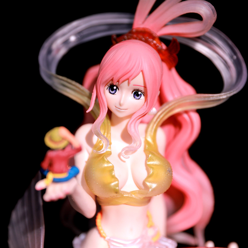 海贼航海王 gk pop 白星公主 人鱼公主 手捧路飞 手办