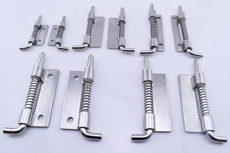 加厚304不锈钢电柜设备cl225-2工业机柜平板插销弹簧插销铰链合页