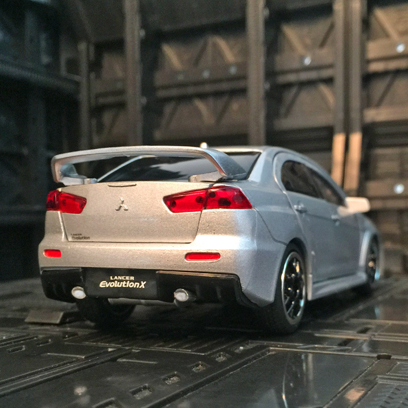 jk823537三菱evo合金跑车模型十代翼神金属声光玩具车汽车摆件男