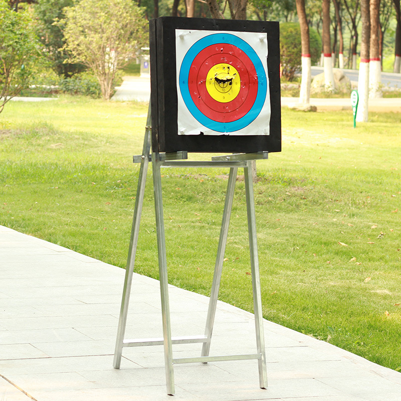 弓箭靶架子金属折叠靶架复合反曲弓射箭射击器材景区箭馆草靶架子