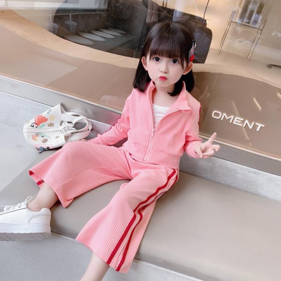 女童秋装套装2021新款儿童网红洋气3岁女宝宝4秋季女孩春秋阔腿裤