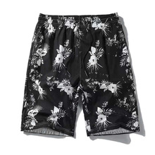 东南亚跨境新款夏季沙滩裤印花运动短裤 大码五分裤外贸厂家直供