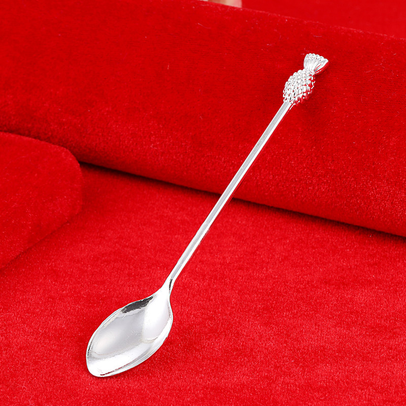 网商热销银碗三件套苗银餐具套装镀银筷子勺子双鱼银碗展销会礼品