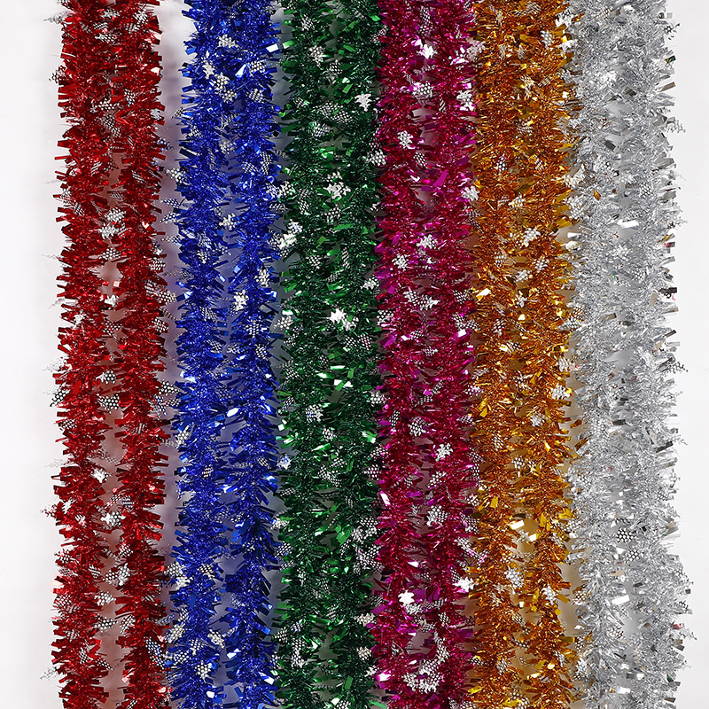 五彩毛条 彩色背景圣诞毛条 彩条拉花 四叶草 圣诞树 装饰挂件