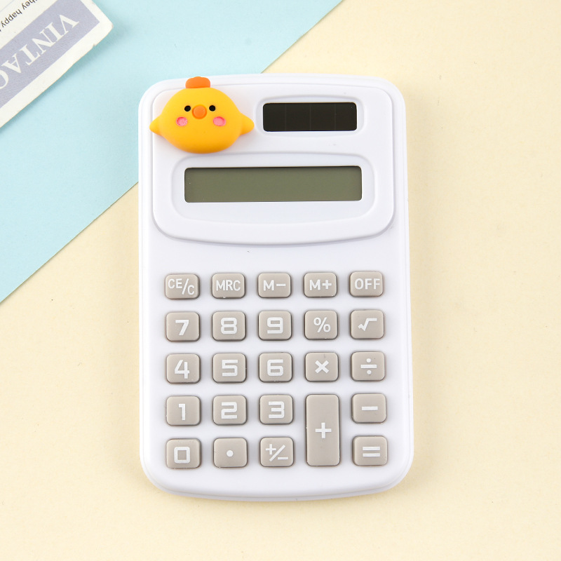 Cartoon Cute Calculator Fashion Mini-Portable Small Calculator Portable Office Primary School Student Computer Wholesale