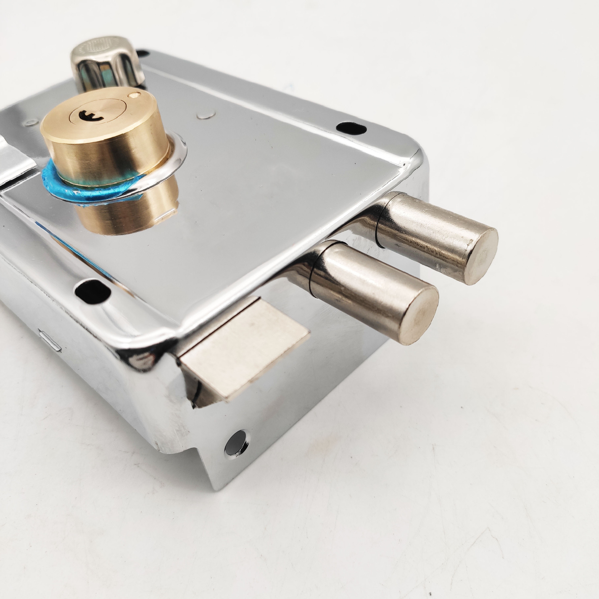 防盗门外装锁 全铜月牙匙防盗锁 外装门锁 车库锁