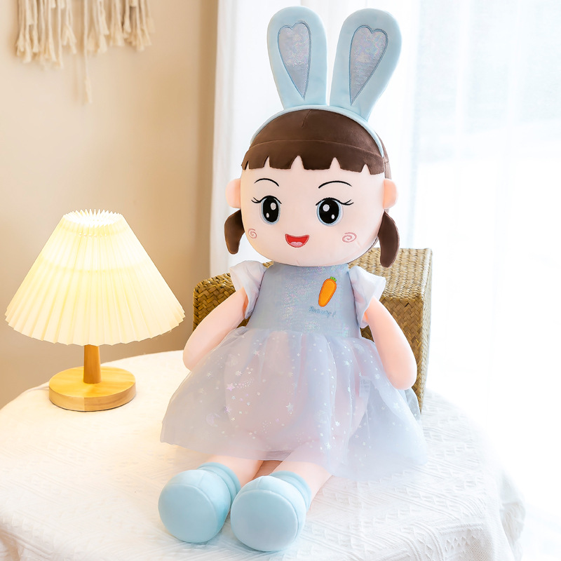 厂家批发可爱娃娃外贸新款女童布公仔仿真洋气人偶玩具