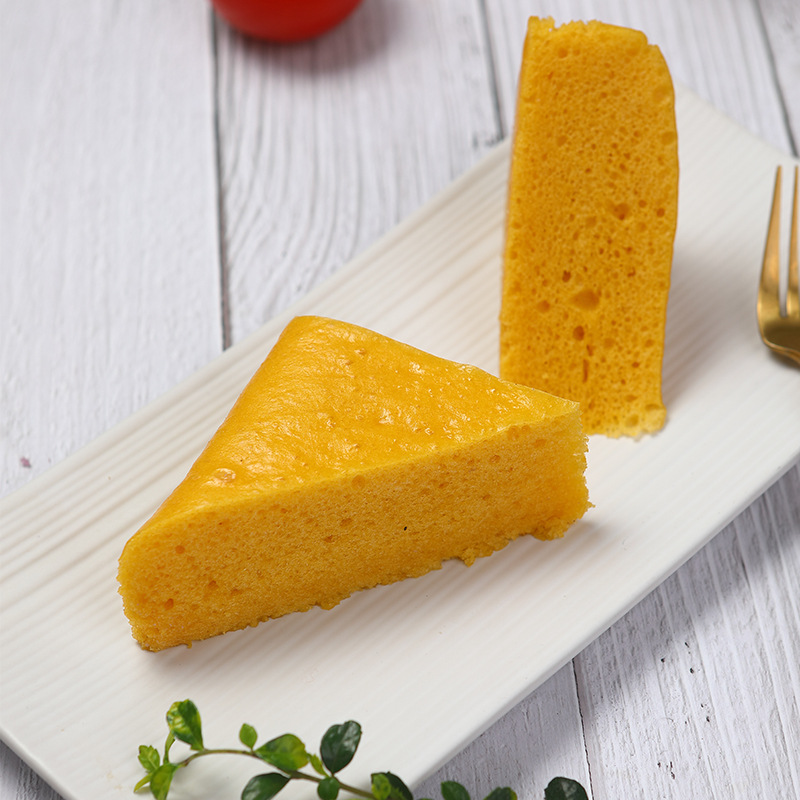 红糖发糕广式马拉糕切三角形松糕茶楼点心早餐半成品加热即食速冻