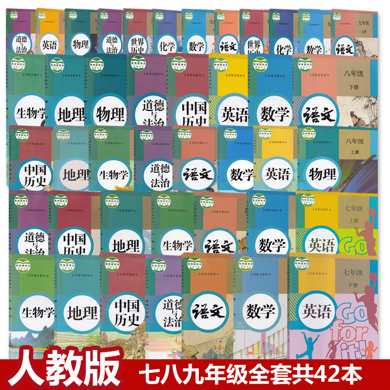 人教版初中七八九年级语文数学英语政治历史地理物理化