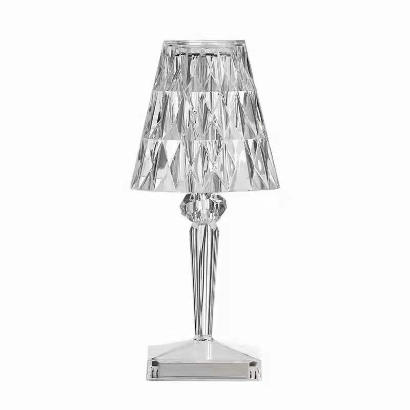 Wholesale Customized Bedroom Bedside Crystal Lamp Internet Celebrity Decorative Creative Ambience Light Rechargeable LED Small Night Lamp