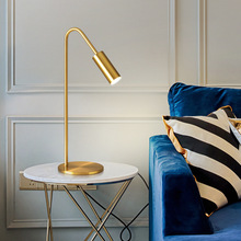 全铜台灯后现代简约美式卧室床头灯琉璃创意个性时尚灯具书房客厅