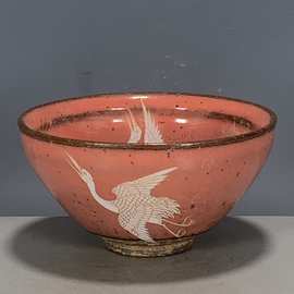 古玩瓷器收藏 宋代建窑建盏供御盏茶杯仙鹤盏摆件