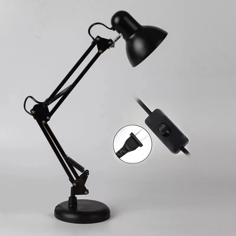Retro Simple Folding Desk Lamp Led Eye Protection Learning Nordic Iron Study Desk Lamp Reading Work Lamp