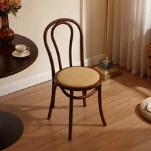 美式索耐特实木餐椅复古靠背椅民宿椅子批发酒店茶室咖啡店椅子