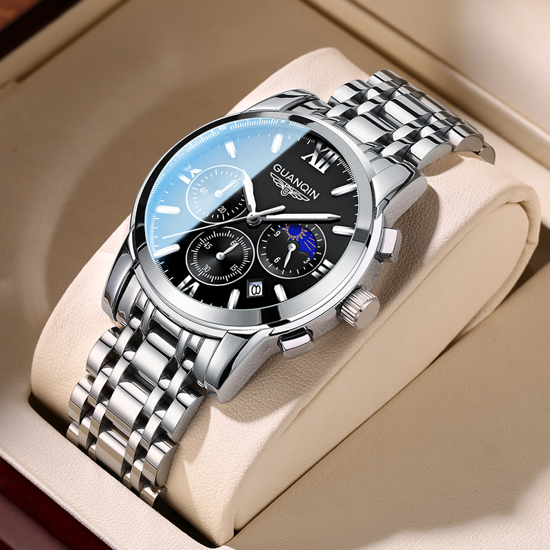 正品冠琴手表男士潮流时尚多功能防水夜光潮品牌石英表-阿里巴巴