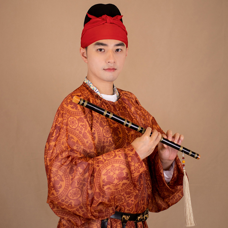 【砚滨纱】唐代汉服复原服饰配饰帽子黑色幞头巾子套装