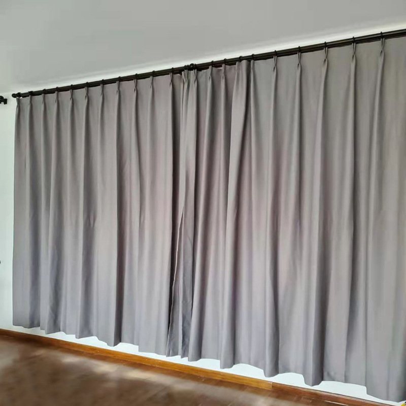 遮光窗帘办公室卷帘家庭拼接窗帘成品纱帘酒店宾馆布艺窗帘