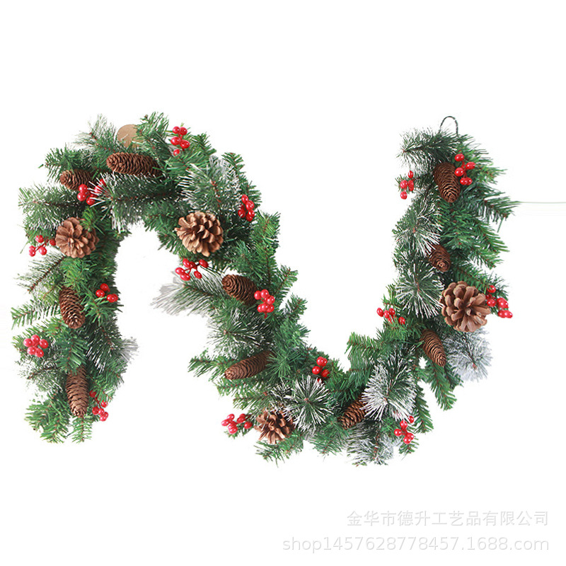 DSEN Amazon Cross-Border E-Commerce Manufacturers Supply PVC Pine Needle Pine Cones Chinese Hawthorn Fortune Fruit Rattan