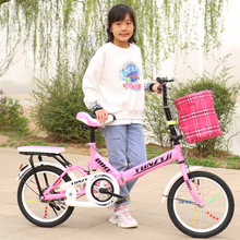 折叠儿童自行车中大童女孩女童单车小学生脚踏6-8-10-12-15岁20寸