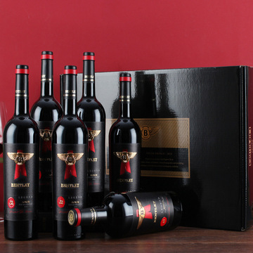 法国进口红酒 宾利·传奇l12 干红葡萄酒13度整箱礼品批发一件代