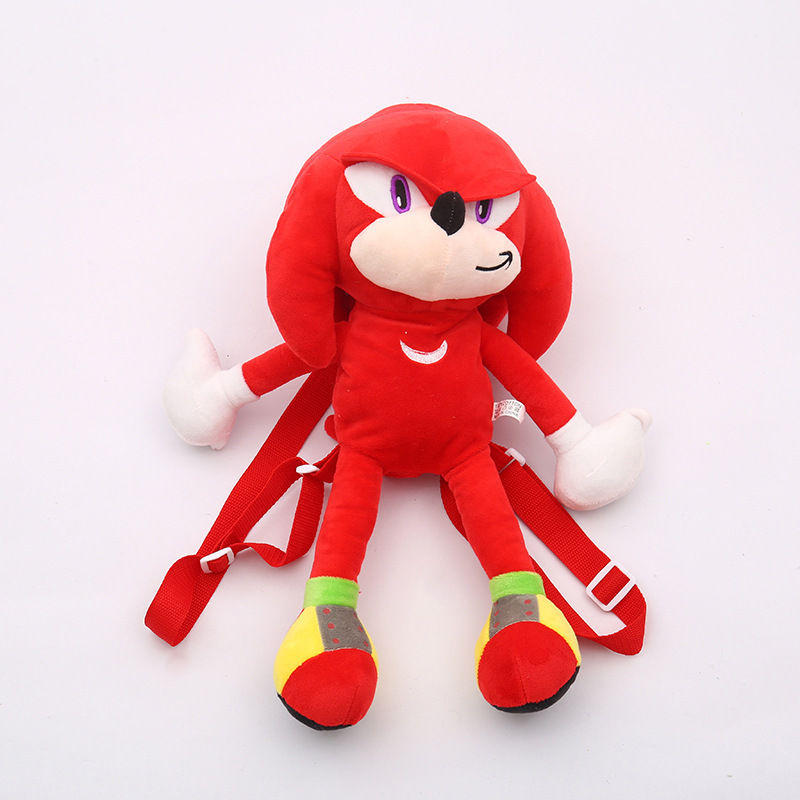 Cross-Border New Arrival Sony Backpack Plush Backpack Sonic the Hedgehog Hedgehog Sonic the Hedgehog Ng Plush Toy