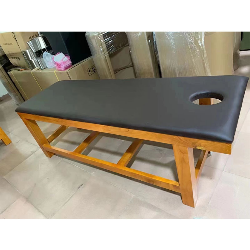 中式按摩床美容床加厚固实木中医推拿理疗按摩纹绣家用中式床