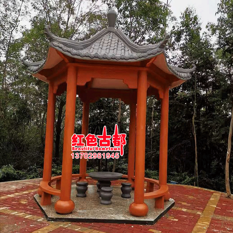 水泥六角亭,古,施工图(第3页)_大山谷图库
