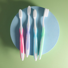 彩色居家牙刷 厂商供应 居家待客牙刷家庭备用细软毛牙刷批发套装