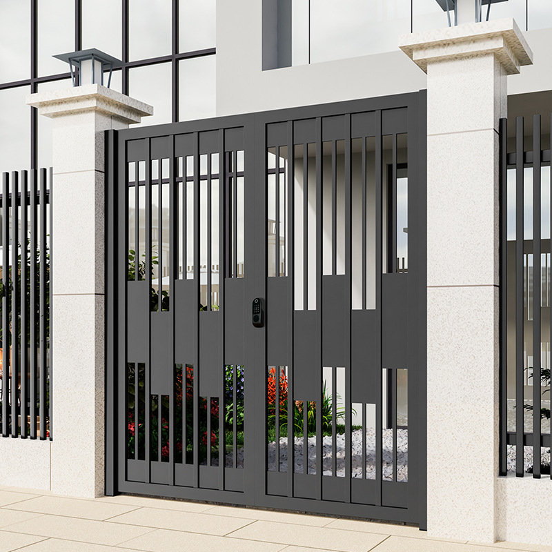 铁艺别墅花园庭院大门不锈钢小区单开入户门乡村现代户外院子