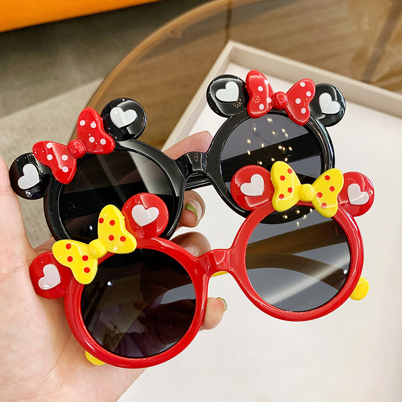 2022 New Children's Bow Sunglasses Fashion Cartoon Dress up Glasses Sunglasses UV Protection Sunglasses