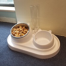 猫碗双碗自动饮水狗碗狗盆食盆泰迪饭盆宠物喝水狗狗陶瓷猫咪用品