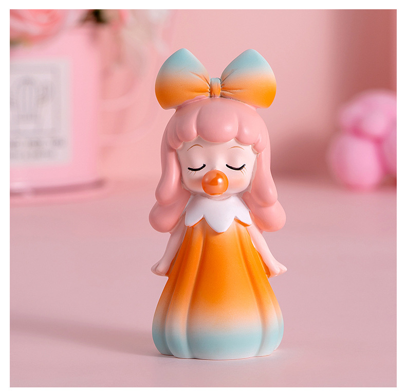 泡泡女孩盲盒手办可爱公仔玩具摆件 网红新款女生版毕业生日礼物