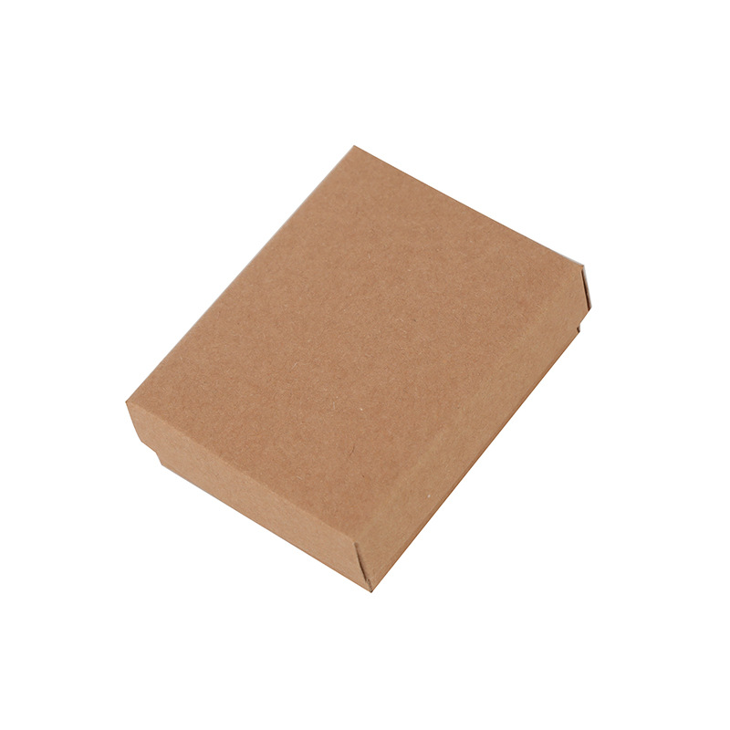 Kraft Paper Gift Box Jewelry Box Paper Box Tiandigai Jewelry Box High-Grade Gift Box Brooch Packaging Box