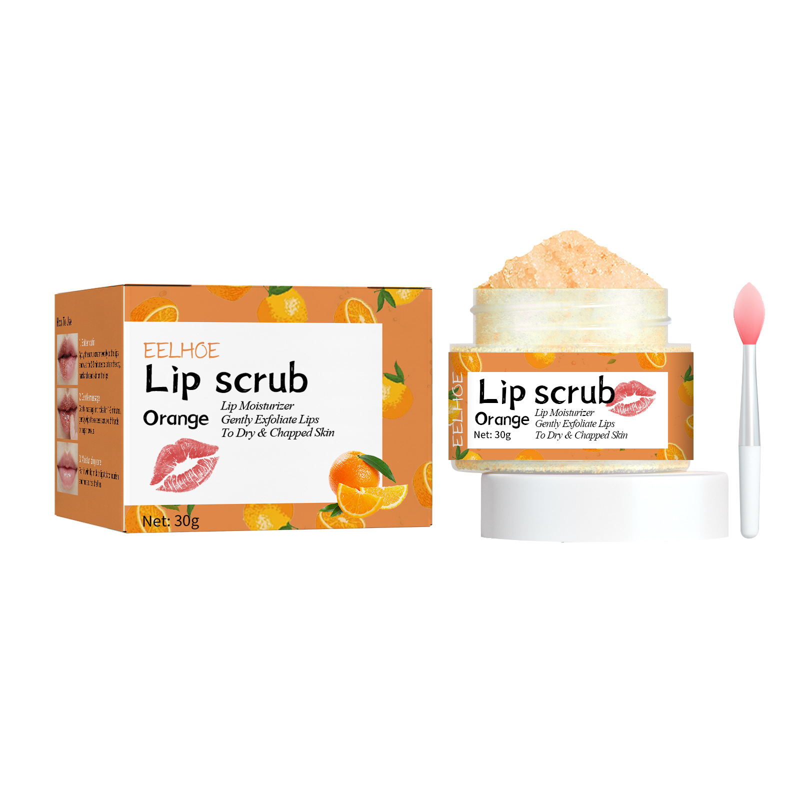 Eelhoe Lip Scrub Cream Moisturizing Lip Anti-Chapping Moisturizing Exfoliating Skin Magic Color Fading Lip around Mouth Corner