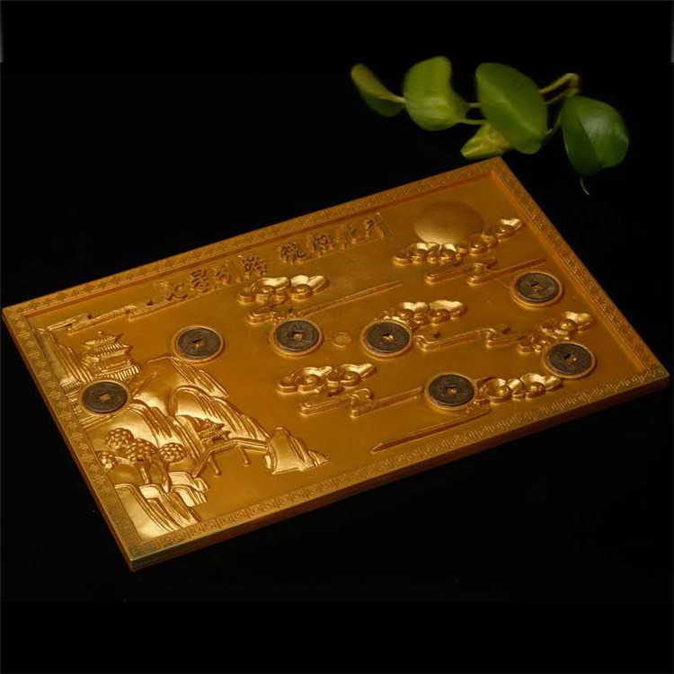 随葬品七星引路板七星钱骨灰盒宝床棺床墓地殡葬丧葬用品树脂铜钱