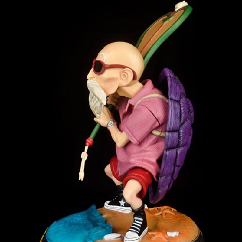 2021新款 武道会 富贵 jd 潮牌龟仙人 扇子 橙紫色 盒装 手办模型