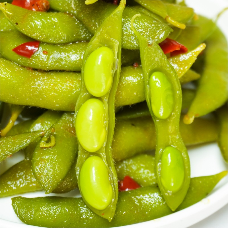 香辣毛豆380g*30包/箱卤制品熟食加热即食凉菜酒吧休闲小吃零食