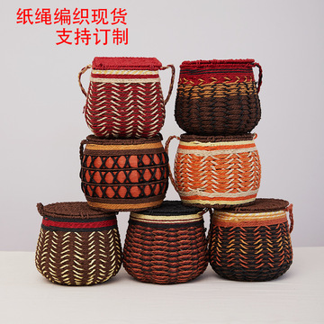 工厂批发中国风礼盒茶叶包装罐手工纸绳茶叶罐礼盒批发-阿里巴巴