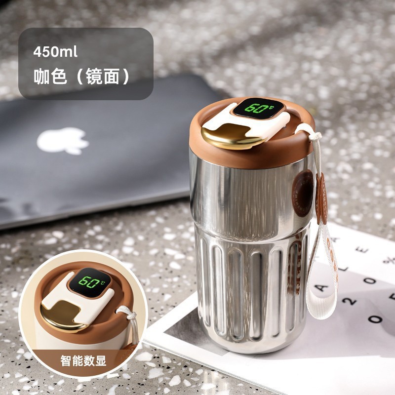 Smart Insulation Cup Good-looking Coffee Cup Portable High-Grade Water Cup 316 Stainless Steel Cup Gift Cup