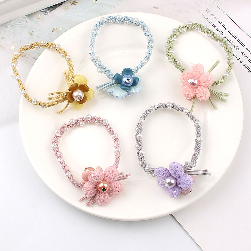 韩国简约气质珍珠女发绳网红头绳外出百搭扎头发橡皮筋成人女发圈